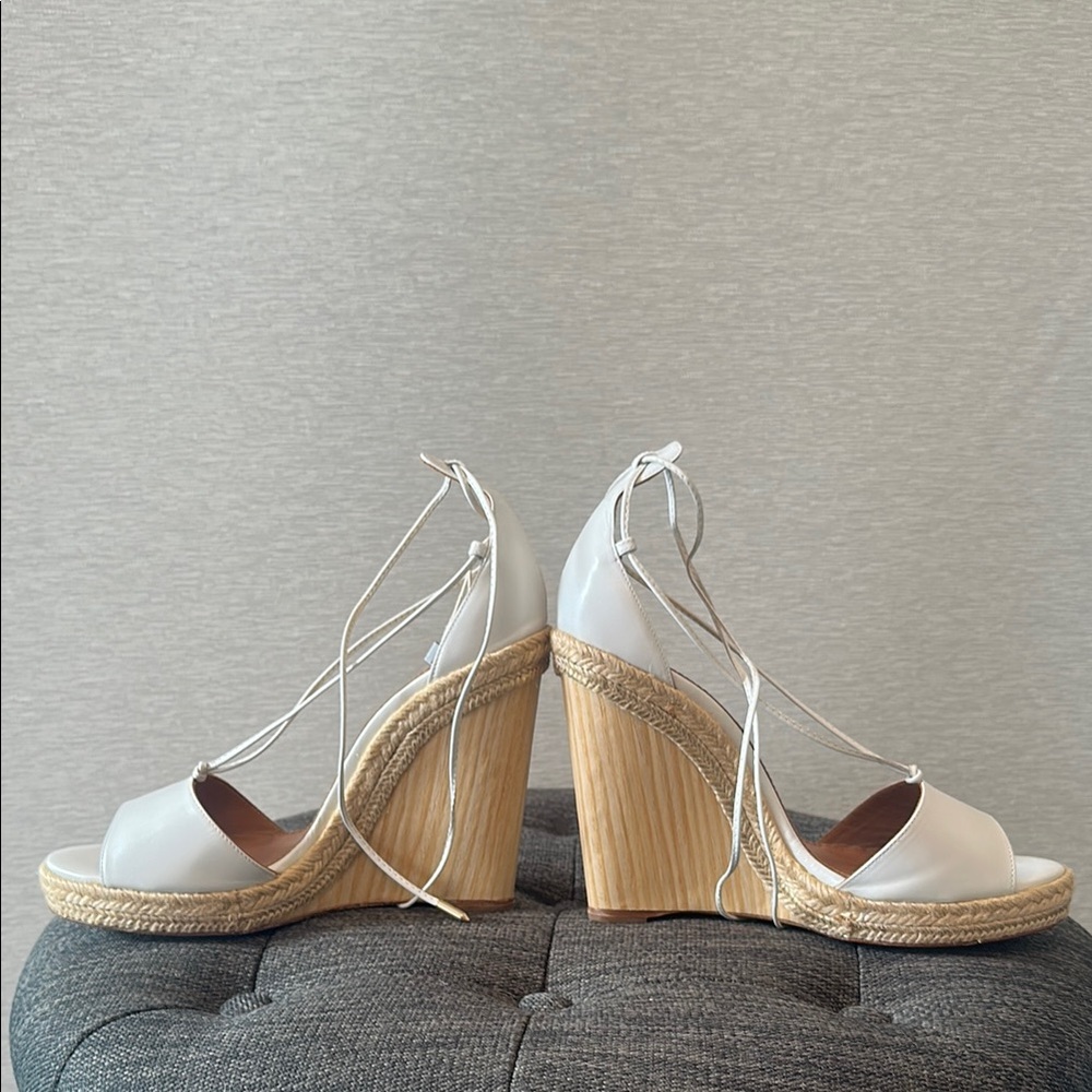 Aquazzura white Espadrille Wedge Sandals - Picture 8 of 15